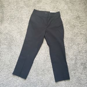 NWT Ann taylor petite black crop ankle work pants 00P
